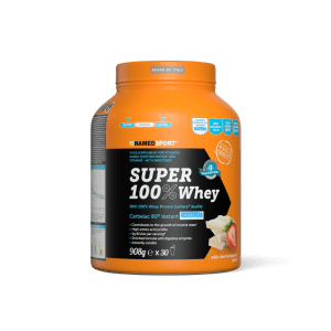 Super 100 whey white choco & strawberry -908g (1)